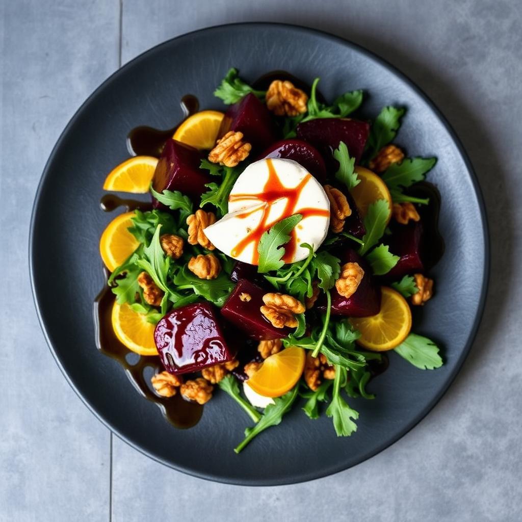 Roasted Beet & Goat Cheese Salad