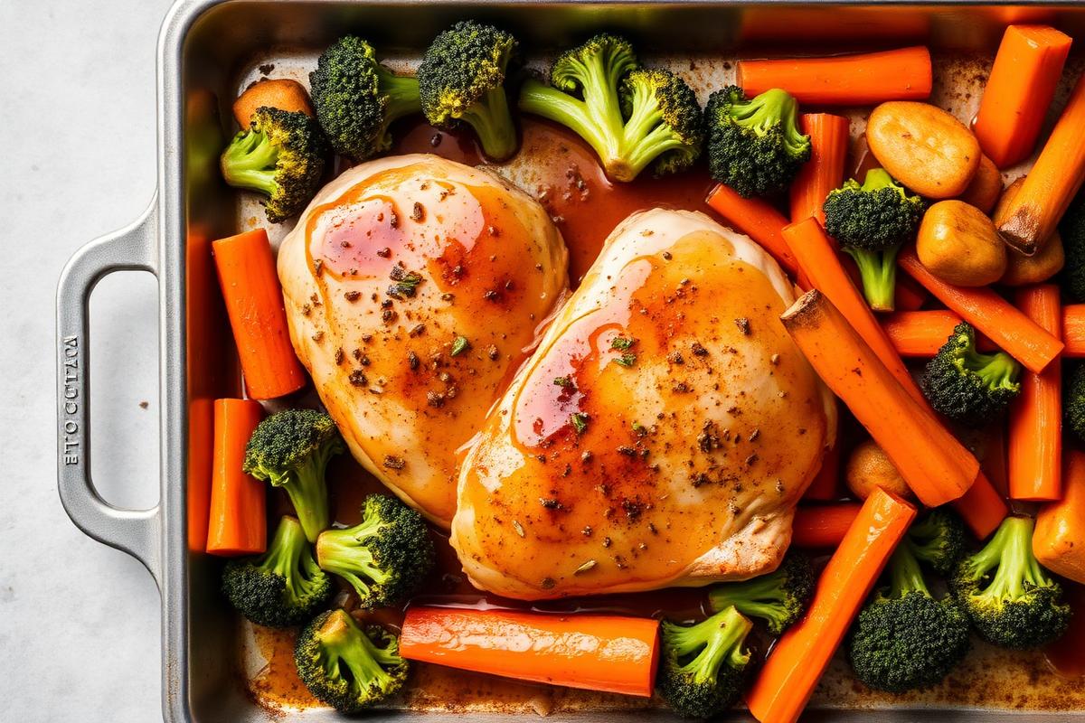 Honey Garlic Sheet Pan Chicken